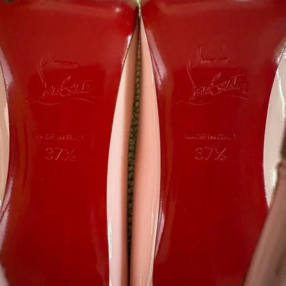Christian Louboutin Patent Pink Stiletto Pumps - Picture 9 of 11